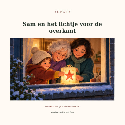 Omslag van het Kerstboek met Sam