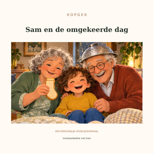Omslag van het Opa & oma-boek met Sam