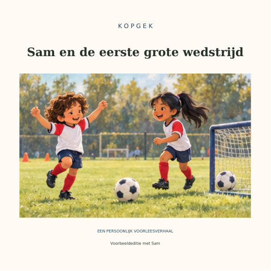 Omslag van het Voetbalboek met Sam